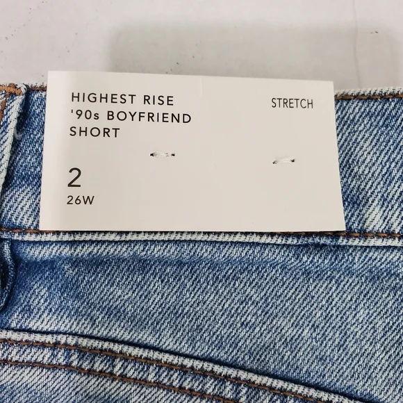 NWT American Eagle Outfitters Highest Rise 90’s Boyfriend Short Stretch SZ 2/26W - Picture 3 of 14